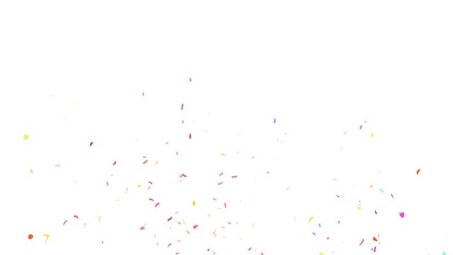 New Year Celebration Confetti Particles with Luma Matte Channel.