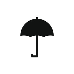 black umbrella vector image