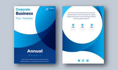 Annual Report Layout Design, Corporate Business Flyer Template Background, Portfolio, Poster, web Banner, Proposal, Multipurpose Marketing Promotion, Etc.