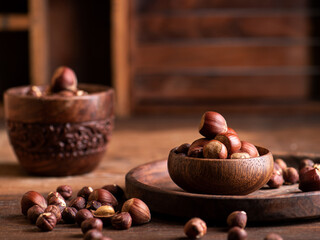 hazelnuts in a bowl