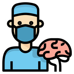 neurosurgeon line icon