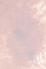 Pink clouds in the sky cute background.