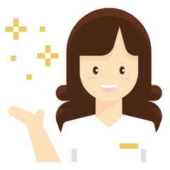 Hospitality flat icon