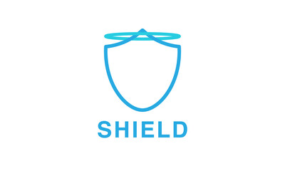 Premium vector logo shield, simple and modern design style