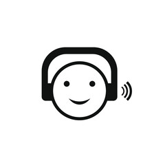 emoticon images using a headset