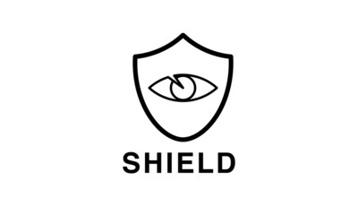 Premium vector logo shield, simple and modern design style