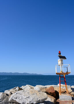 Lighthouse in the Greek village of Ierissos