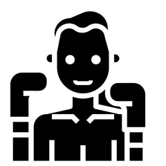 boxing glyph icon