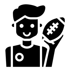 rugby glyph icon