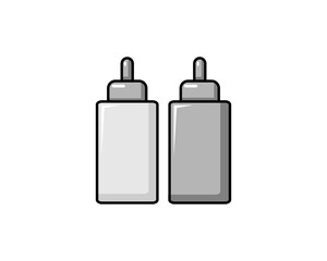 Fast food hot lunch vector logo icon