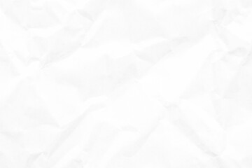 White crumpled paper recycled kraft sheet texture background