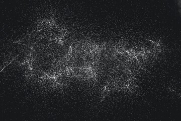 Dust and Scratched Textured Backgrounds.Grunge white and black wall background.Dark Messy Dust Overlay Distress Background. Easy To Create Abstract Dotted, Scratched