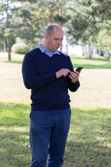 businessman using phone