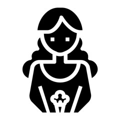 bride glyph icon