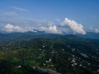 Obraz premium clouds over the mountains