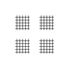 Fototapeta premium a collection of four lines that form a box