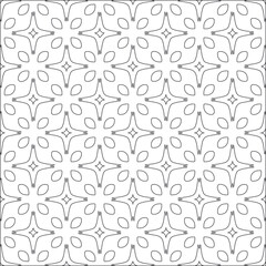 Vector pattern with symmetrical elements . Repeating geometric tiles from striped elements. black patterns.for fabric, wallpaper, packaging. Decorative print.