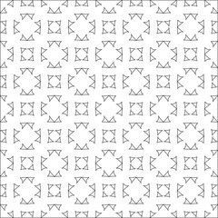 Vector pattern with symmetrical elements . Repeating geometric tiles from striped elements. black patterns.for fabric, wallpaper, packaging. Decorative print.