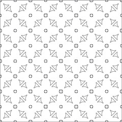Vector pattern with symmetrical elements . Repeating geometric tiles from striped elements. black patterns.for fabric, wallpaper, packaging. Decorative print.