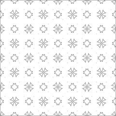 Vector pattern with symmetrical elements . Repeating geometric tiles from striped elements. black patterns.for fabric, wallpaper, packaging. Decorative print.