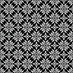 Flower geometric pattern. Seamless vector background. White and black ornament. Ornament for fabric, wallpaper, packaging. 

Decorative print
