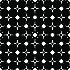 Flower geometric pattern. Seamless vector background. White and black ornament. Ornament for fabric, wallpaper, packaging. 

Decorative print
