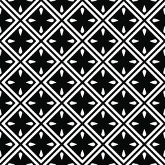 Flower geometric pattern. Seamless vector background. White and black ornament. Ornament for fabric, wallpaper, packaging. 

Decorative print
