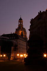 Fototapeta na wymiar Frauenkirche at night