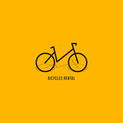 bicycle icon logo vector.sign and symbols