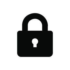Lock icon vector. Closed illustration sign. padlock padlock.
