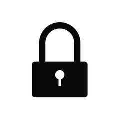 Lock icon vector. Closed illustration sign. padlock padlock.
