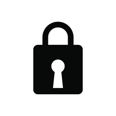 Lock icon vector. Closed illustration sign. padlock padlock.

