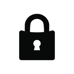 Lock icon vector. Closed illustration sign. padlock padlock.
