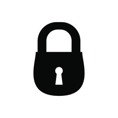Lock icon vector. Closed illustration sign. padlock padlock.
