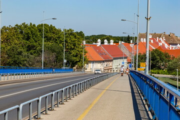 Bridge over Danube in Novi Sad, Serbia