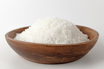Salty white salt. Coarse salt. Salt grains