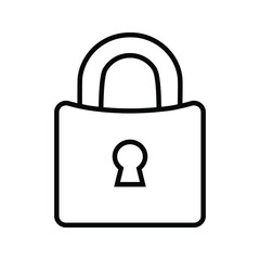 Lock icon vector. Closed illustration sign. padlock padlock.
