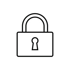 Lock icon vector. Closed illustration sign. padlock padlock.
