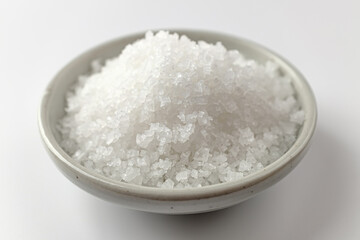 Fototapeta na wymiar Salty white salt. Coarse salt. Salt grains