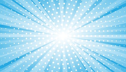Abstract blue background with sun ray. Summer vector