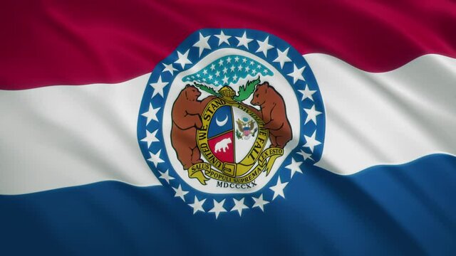 Missouri - Waving Flag Video Background