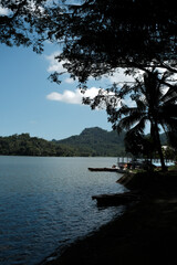 Enjoy the beautiful scenery of Sermo Reservoir, Kulon Progo, Yogyakarta Special Region