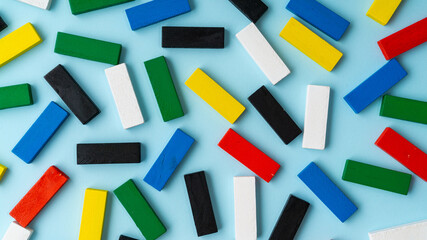 Colorful wooden block perfect for background.