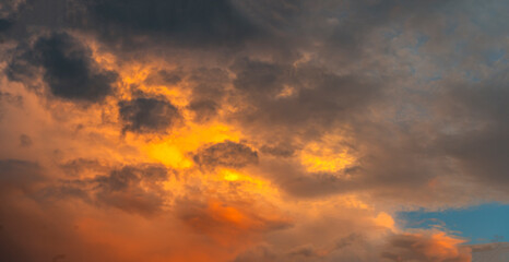 Early morning dramatic sky off the gulf coast of Florida