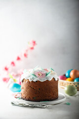 Traditional homemade Russian Easter bread