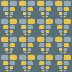 Rounded abstract seamless pattern - accent for any surfaces.