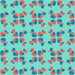 Rounded abstract seamless pattern - accent for any surfaces.