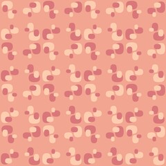 Rounded abstract seamless pattern - accent for any surfaces.