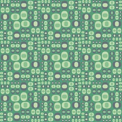 Rounded abstract seamless pattern - accent for any surfaces.