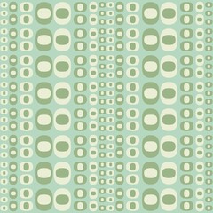 Fototapeta na wymiar Rounded abstract seamless pattern - accent for any surfaces.